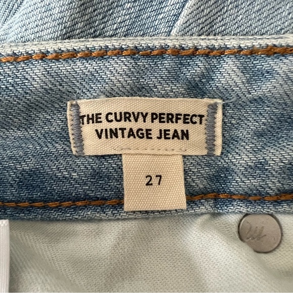 NEW NWT Madewell Curvy Perfect Vintage Jean In Fitzgerald Wash - Picture 10 of 13